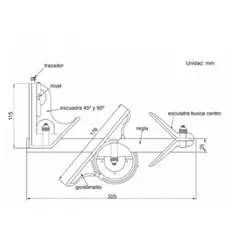 زاویه سنج 3 تیکه اینسایز (Insize) مدل 180-2278 - شاپ میل