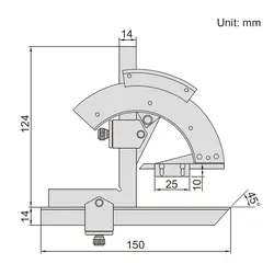 زاویه سنج اینسایز (Insize) مدل 320-2374 - شاپ میل