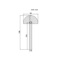 زاویه سنج ساده اینسایز (Insize) مدل 85-4780 - شاپ میل
