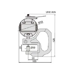 ضخامت سنج دیجیتال 10-0 میلی متری اینسایز (Insize) مدل 101-2871 - شاپ میل