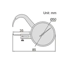 ضخامت سنج ساعتی 10 میلی متری اینسایز (Insize) مدل 10-2866 - شاپ میل