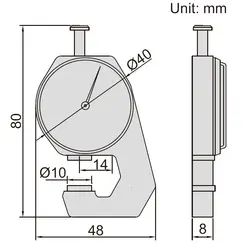 ضخامت سنج ساعتی 10میلی متری اینسایز (Insize) مدل 10-2361 - شاپ میل