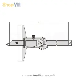 عمق سنج دیجیتال 15 سانتی اینسایز (Insize) مدل 150-1141 - شاپ میل