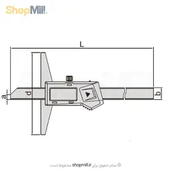 عمق سنج دیجیتال 20 سانتی اینسایز (Insize) مدل 200-1141 - شاپ میل
