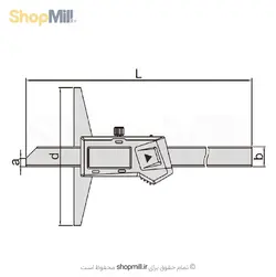 عمق سنج دیجیتال 30 سانتی اینسایز (Insize) مدل 300-1141 - شاپ میل