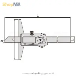 عمق سنج دیجیتال 50 سانتی اینسایز (Insize) مدل 500-1141 - شاپ میل