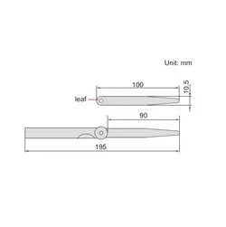 فیلر 32 تیغه 10 سانتی متری اینسایز (Insize) مدل 32-4602 - شاپ میل