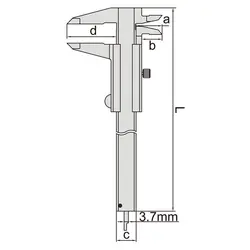 کولیس 20 سانتی اینسایز (Insize) مدل 2002-1205 - شاپ میل
