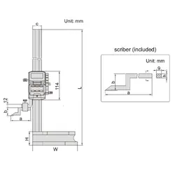 کولیس پایه دار دیجیتالی 30 سانتی اینسایز (Insize) مدل 300-1156 - شاپ میل