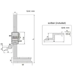 کولیس پایه دار دیجیتالی 60 سانتی اینسایز (Insize) مدل 600-1156 - شاپ میل
