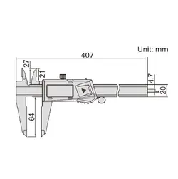 کولیس دیجیتالی 30 سانتی اینسایز (insize) مدل 300-1196 - شاپ میل