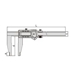کولیس دیجیتالی 30 سانتی فک بلند اینسایز(Insize) مدل 302-1106 - شاپ میل