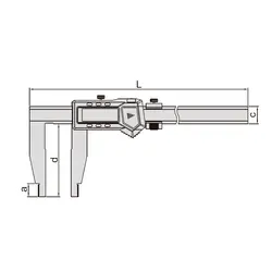 کولیس دیجیتالی 50 سانتی فک بلند 15 سانت اینسایز(insize) مدل 502-1106 - شاپ میل