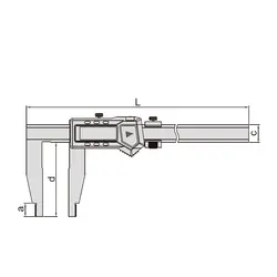 کولیس دیجیتالی 50 سانتی فک بلند 20 سانت اینسایز (Insize) مدل 503-1106 - شاپ میل