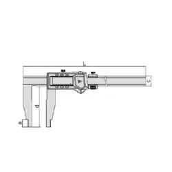 کولیس دیجیتالی 60 سانتی فک بلند 15 سانت اینسایز (Insize) مدل 602-1106 - شاپ میل