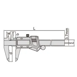 کولیس دیجیتالی فلزی (متال) 20 سانتی اینسایز (Insize) مدل 200-1114 - شاپ میل