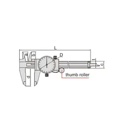 کولیس ساعتی 15 سانتی متری اینسایز (Insize) مدل 150-1312 - شاپ میل