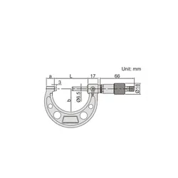 میکرومتر 6-5 اینچ خارج سنج اینسایز (Insize) مدل 6-3203 - شاپ میل