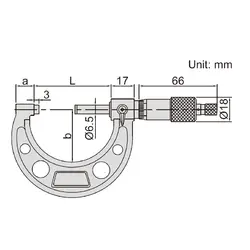 میکرومتر خارج سنج 175-150 میلی متری اینسایز (Insize) مدل 175-3203 - شاپ میل