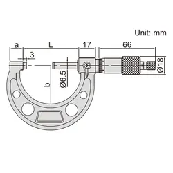 میکرومتر خارج سنج 200-175 میلی متری اینسایز (Insize) مدل 200-3203 - شاپ میل