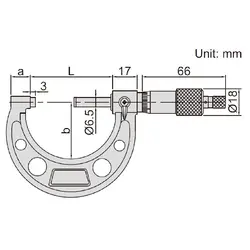 میکرومتر خارج سنج 25-0 میلی متری اینسایز (Insize) مدل 25-3203 - شاپ میل