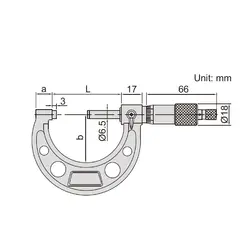 میکرومتر خارج سنج 25-0 میلی متری اینسایز (Insize) مدل 25-3210 - شاپ میل