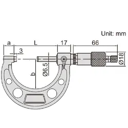 میکرومتر خارج سنج 250-225 میلی متری اینسایز (Insize) مدل 250-3203 - شاپ میل