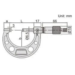 میکرومتر خارج سنج 275-250 میلی متری اینسایز (Insize) مدل 275-3203 - شاپ میل