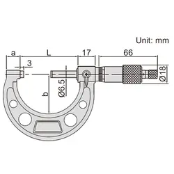 میکرومتر خارج سنج 300-275 میلی متری اینسایز (Insize) مدل 300-3203 - شاپ میل