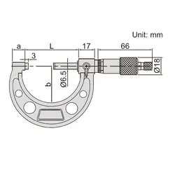 میکرومتر خارج سنج 50-25 میلی متری اینسایز (Insize) مدل 50-3203 - شاپ میل