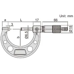 میکرومتر خارج سنج 50-25 میلی متری اینسایز (Insize) مدل 50-3210 - شاپ میل