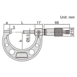 میکرومتر خارج سنج 75-50 میلی متری اینسایز (Insize) مدل 75-3203 - شاپ میل