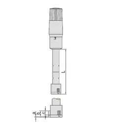 میکرومتر داخل سه فک 25-20 میلی متری اینسایز (Insize) مدل 25-3227 - شاپ میل