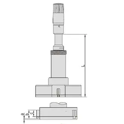 میکرومتر داخل سه فک 75-62 میلی متری اینسایز (Insize) مدل75-3227 - شاپ میل