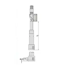 میکرومتر داخل سه فک دیجیتال 25-20 میلی متری اینسایز (Insize) مدل 25-3127 - شاپ میل