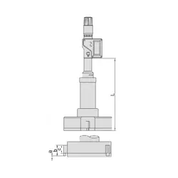 میکرومتر داخل سه فک دیجیتال 275-300 میلی متری اینسایز (Insize) مدل 300-3127 - شاپ میل