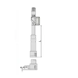 میکرومتر داخل سه فک دیجیتال 50-40 میلی متری اینسایز (Insize) مدل 50-3127 - شاپ میل
