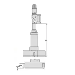 میکرومتر داخل سه فک دیجیتال 75-62 میلی متری اینسایز (Insize) مدل 75-3127 - شاپ میل