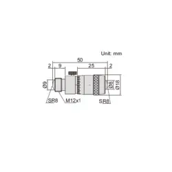 میکرومتر داخل لوله ای 300-50 میلی متری اینسایز (Insize) مدل 300-3222 - شاپ میل