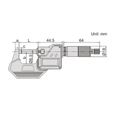 میکرومتر دیجیتال خارج سنج 100-75 میلی متری اینسایز (Insize) مدل 100-3108 - شاپ میل