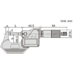 میکرومتر دیجیتال خارج سنج 25 میلی متری اینسایز (Insize) مدل 25-3108 - شاپ میل