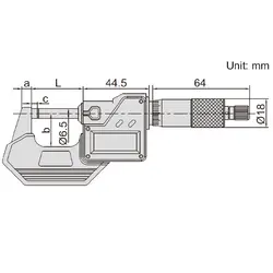 میکرومتر دیجیتال خارج سنج 50-25 میلی متری اینسایز (Insize) مدل 50-3108 - شاپ میل