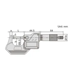 میکرومتر دیجیتال خارج سنج 75-50 میلی متری اینسایز (Insize) مدل 75-3108 - شاپ میل