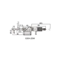 هد میکرومتر دیجیتال 25-0 میلی متری اینسایز (Insize) مدل 25W-6354 - شاپ میل