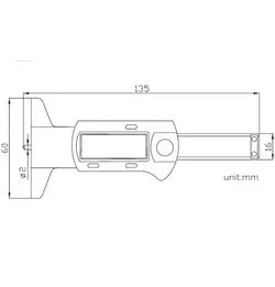 عمق سنج دیجیتال 30 میلیمتری اسیمتو (ASIMETO) مدل Series 321 - شاپ میل