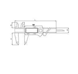 کولیس دیجیتالی فک کارباید اسیمتو (ASIMETO) مدل Series 307-26-3 - شاپ میل