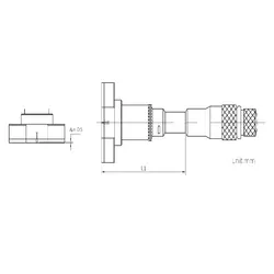 میکرومتر داخل سه فک دیجیتال 125-100 میلی متری اسیمتو ( ASIMETO ) مدل 0-34-208 - شاپ میل