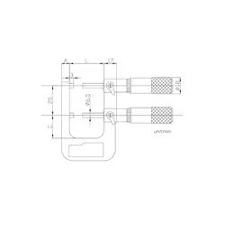 میکرومتر خارج دوقلو (حدی) 25 – 0 میلیمتری اسیمتو (ASIMETO) مدل 0-31-133 - شاپ میل فروشگاه تخصصی ابزار تراشکاری