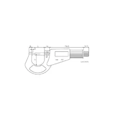 میکرومتر خارج دیجیتال 25-0 میلی متری اسیمتو ( ASIMETO ) مدل 0-01-116 - شاپ میل فروشگاه تخصصی ابزار تراشکاری