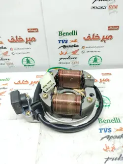 2 دو بوبین (دستگاه) سیم پیچی برق موتور بی کلاچ طرح ویو (کوچک هم اندازه)